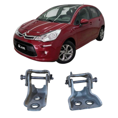 Par Dobradiça Porta Dianteira Direita Citroen C3 1.5 2013