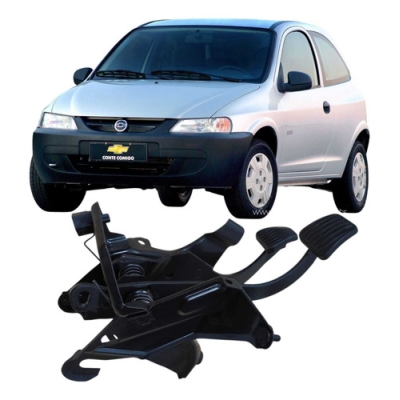 Pedais Embreagem/Freio Chevrolet Celta 2003 Branco