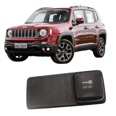 Moldura Botão Tomada 12V Jeep Renegade 2016 2017 100243666