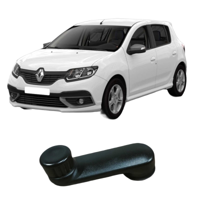 Manivela Vidro Porta Renault Sandero 2019 1.0 807604888R