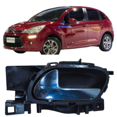Maçaneta Interna Dianteira Esquerd Citroën C3 2013 968344687