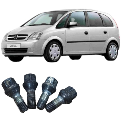 Jogo Parafuso 17 Roda Chevrolet Meriva 2012 1.4