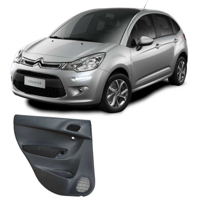 Forro Porta Traseira Esquerda Citroen C3 2013 9675787877