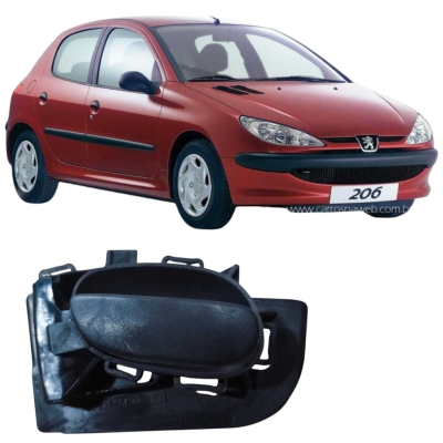 Maçaneta Porta Esquerda Peugeot 206 2008 1.4 9623698477
