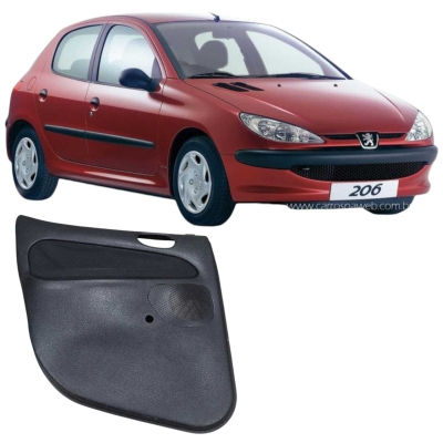 Forro Porta Traseira Esquerda Peugeot 206 2008 9629330777