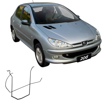 Suporte Estepe Peugeot 206 207 1.4 Sensation 2008 Original