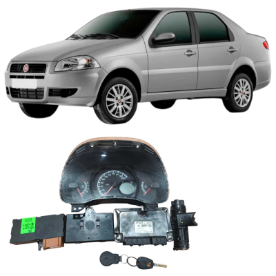 Kit Code Módulo Injeção Siena Palio 2013 1.0 55251991