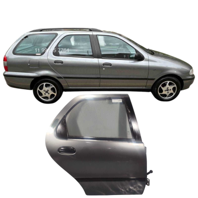 Porta Traseira Direita Cinza Fiat Palio Weekend 1998 4Porta
