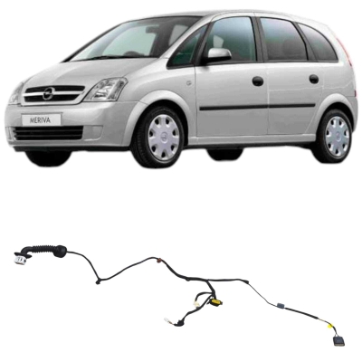 Chicote Porta Traseira Esquerda Chevrolet Meriva 2012 1.4