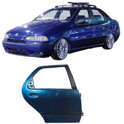 Porta Traseira Direita Azul Fiat Siena 1.0 2000 9283H82