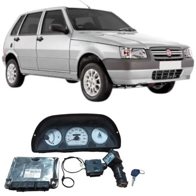Kit Code Injeção Modulo Fiat Uno Mille 2004 1.0 3P 55184485