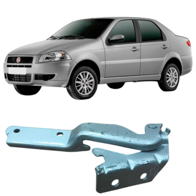 Dobradiça Esquerda Capo Fiat Siena 2013 1.0 Original 