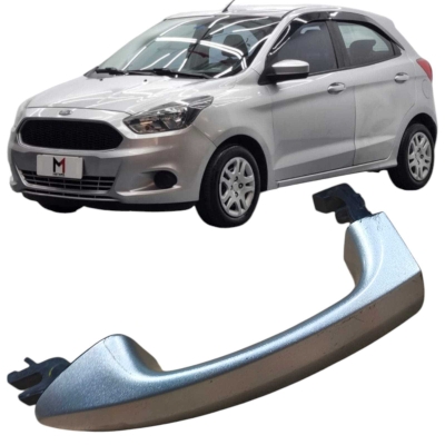Maçaneta Externa Traseira Esquerda Cinza Ford Ka 2015 1.0 3C
